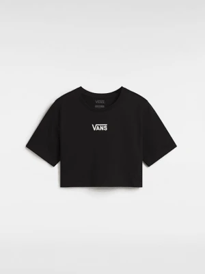 Vans - T-shirt Flying V Crew Crop, female, Czarny, Size: