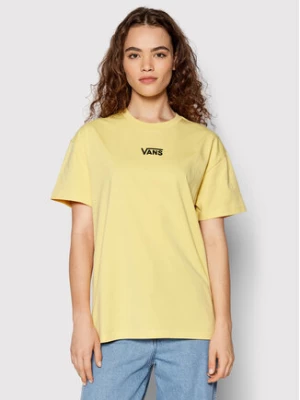 Vans T-Shirt Flying V VN0A7YUT Żółty Oversize