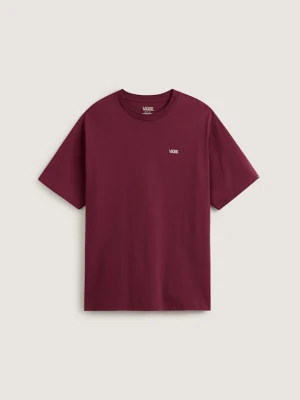 Vans - T-shirt Left Chest Logo II, male, Bordowy, Size:
