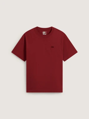 Vans - T-shirt Left Chest Logo II, male, Czerwony