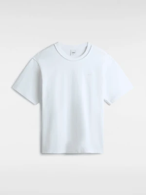 Vans - T-shirt Logo Premium, male, Biały, Size: