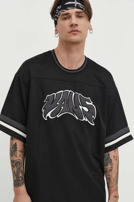 Vans t-shirt męski kolor czarny z aplikacją