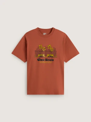 Vans - T-shirt Milano Ciao Brera, male, Pomarańczowy