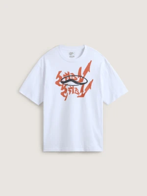 Vans - T-shirt Mirror V Loose, male, Biały, Size: