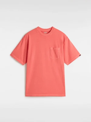 Vans - T-shirt Original Standards Wash Pocket, male, Różowy, Size: