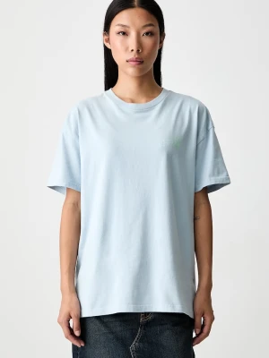 Vans T-shirt oversize damski bawełniany niebieski