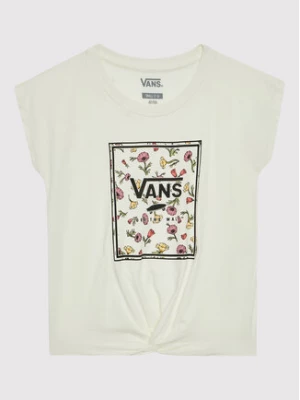 Vans T-Shirt Poppy Box VN0A7YVJ Biały Regular Fit