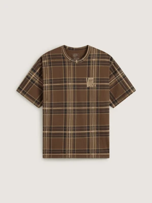 Vans - T-shirt Printed Plaid, Człowiek, Brązowy