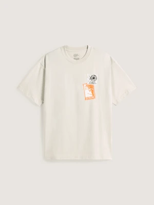 Vans - T-shirt Punk Patch, male, Beżowy, Size: