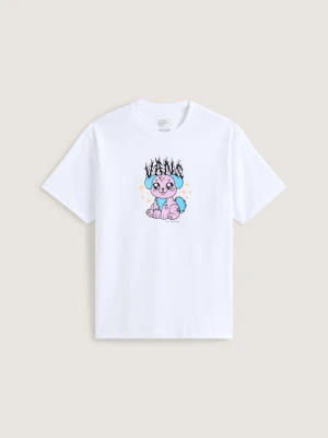 Vans - T-shirt Puppy Loose, male, Biały, Size: