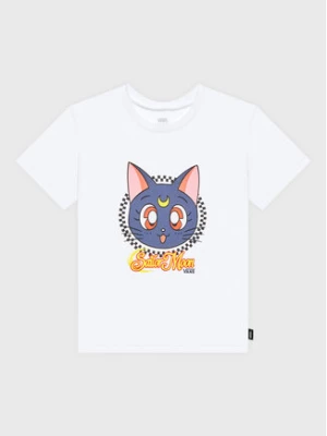 Vans T-Shirt SAILOR MOON Crew VN0A7YKC Biały Regular Fit