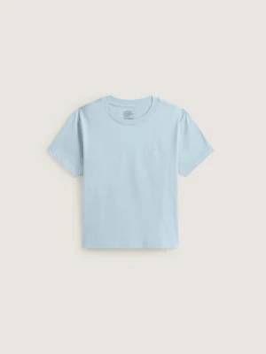 Vans - T-shirt Salton Crew, female, Niebieski