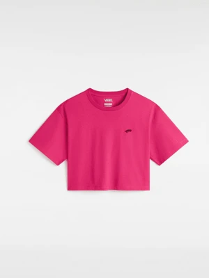 Vans - T-shirt Salton Crop, female, Różowy, Size: