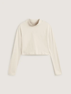 Vans - T-shirt Script Mini Mock, female, Beżowy, Size: