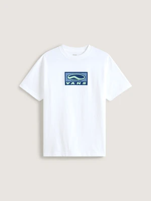 Vans - T-shirt SideStripe Sportswear, male, Biały, Size: