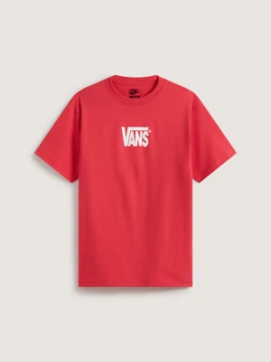 Vans - T-shirt Stretch Logo, male, Różowy, Size: