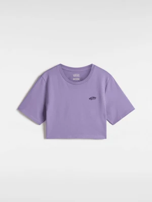 Vans - T-shirt Style 76 Crop, female, Fioletowy, Size: