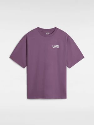 Vans - T-shirt V Hand Loose, male, Fioletowy, Size: