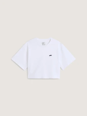 Vans - T-shirt W SALTON RELAX CROP, female, Biały, Size: