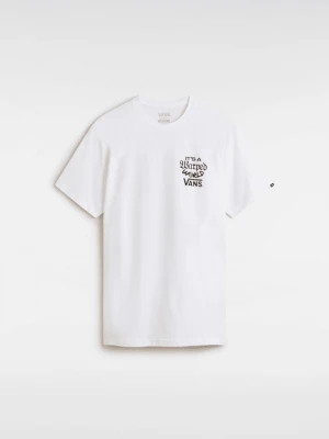 Vans - T-shirt Warped World, male, Biały, Size: