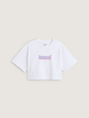 Vans - T-shirt Y2K Boho Relax Crop, female, Biały, Size: