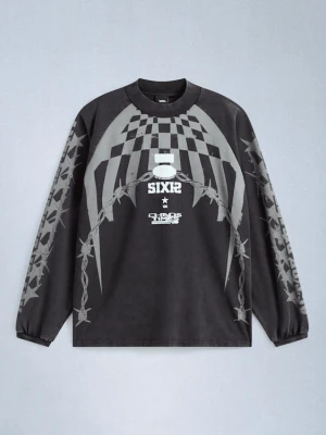 Vans - T-Shirt z długim rękawem Act Of Disagreement Hazard, male, Czarny, Size: