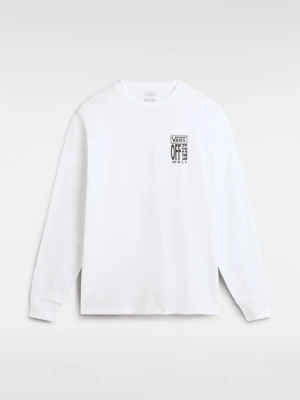Vans - T-shirt z długim rękawem Ave, male, Biały, Size: