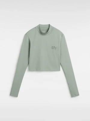 Vans - T-shirt z długim rękawem Mini Mock Neck, female, Zielony, Size: