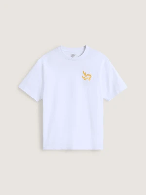 Vans - T-shirt z krótkim rękawem Heavy Thinker Loose Fit, Człowiek, Biały