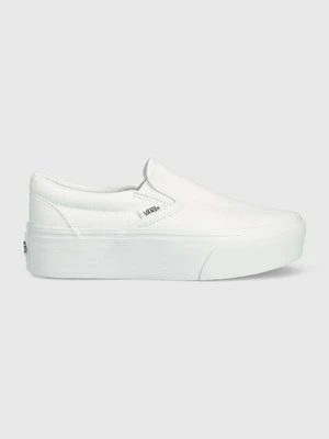 Vans tenisówki Classic Slip-On Stackform damskie kolor biały VN0A7Q5RW001