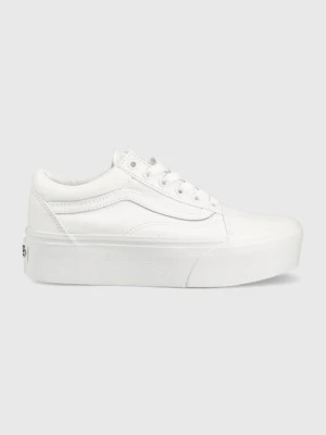 Vans tenisówki Old Skool Stackform damskie kolor biały VN0A7Q5MW001-WHITE