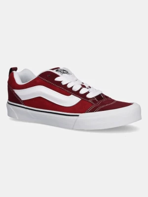 Vans tenisówki zamszowe Knu Skool kolor bordowy VN000D22BRD1