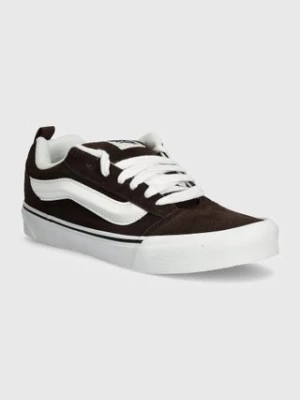 Vans tenisówki zamszowe Knu Skool kolor brązowy VN0009QCNWH1