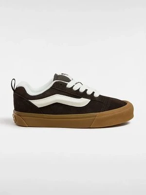 Vans tenisówki zamszowe Knu Skool kolor brązowy VN000CS0D4C1