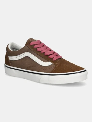 Vans tenisówki zamszowe Old Skool kolor brązowy VN000D6WRPK1