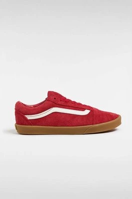 Vans tenisówki zamszowe Old Skool Lowpro kolor czerwony VN000D0ECI11