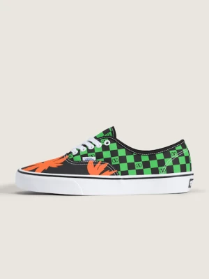 Vans - Valentino Garavani i Vans Authentic Checkerboard, male, Zielony, Size: