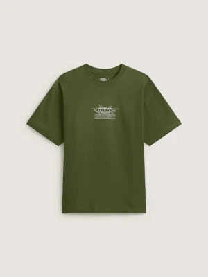 Vans - Vans Hotline Radio SS Tee Green Balsam, Człowiek, Zielony