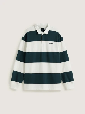 Vans - Ward Stripe Rugby Knit Marshmallow/MysticMoss, male, Zielony, Size: