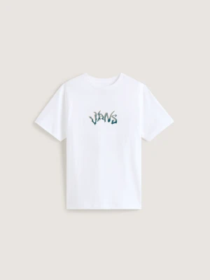 Vans - Dziecięcy T-shirt Wild Circle (8-14 lat)unisex, Biały, Size: