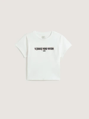 Vans - You Wish Baby Tee White, kobieta, Biały