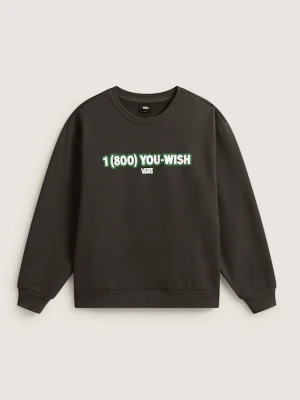 Vans - You Wish Crew Faded Black, female, Czarny