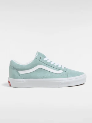 Vans - Zamszowe buty Old Skool Pig Suede, male, Niebieski, Size: