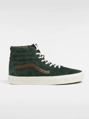 Vans - Zamszowe buty Sk8-Hi, male, Zielony, Size: