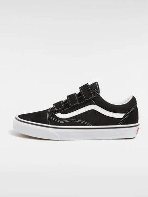 Vans - Zamszowo-płócienne Buty na rzepy Old Skool, male, Czarny/Biały, Size: