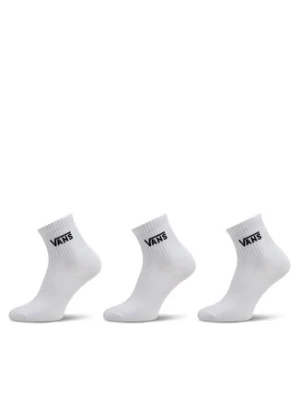 Vans Zestaw 3 par wysokich skarpet damskich Classic Half Crew Sock VN00073EWHT1 Biały