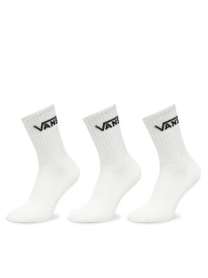 Vans Zestaw 3 par wysokich skarpet unisex VN000QBV Biały