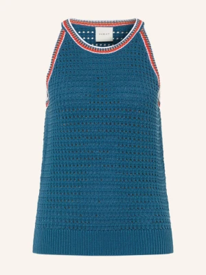 Varley Dzianinowa Bluzka Aberg blau beżowy
