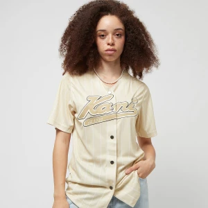 Varsity Pinstripe Baseball Shirt, markiKarl Kani, Koszule, w kolorze beż, rozmiar: