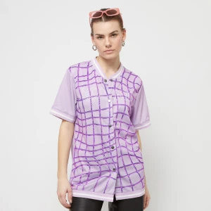 Karl Kani Varsity Stripe Baseball Shirt kobiety Koszule różowy rozmiar Odzież